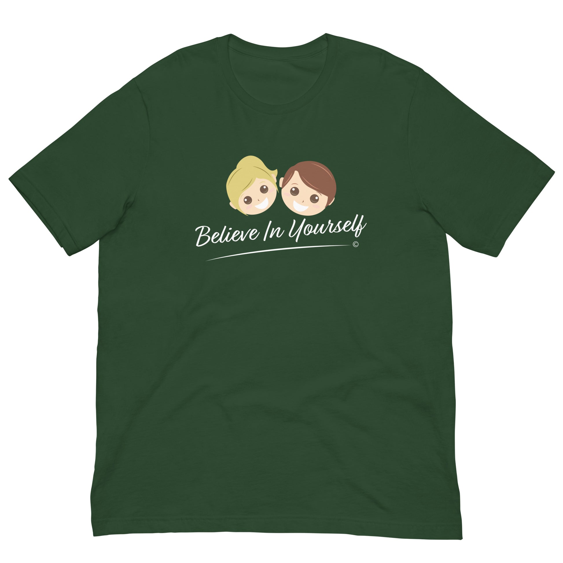 Soft and breathable cotton tees-Forest Green