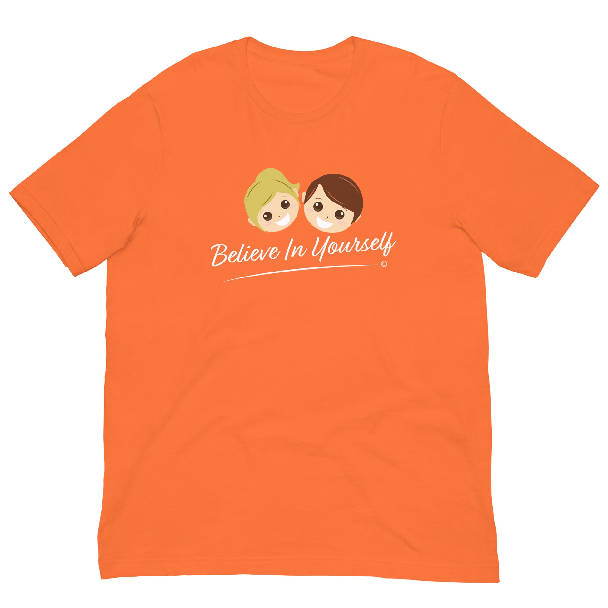 Soft and breathable cotton tees-orange