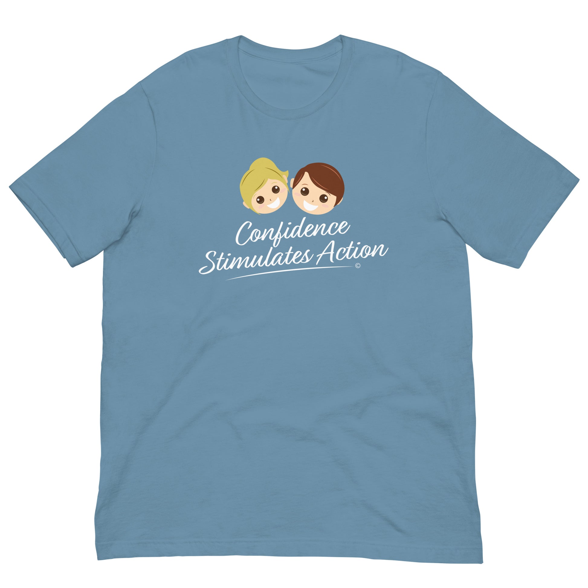 Soft and breathable T-shirts for summer -Steel Blue