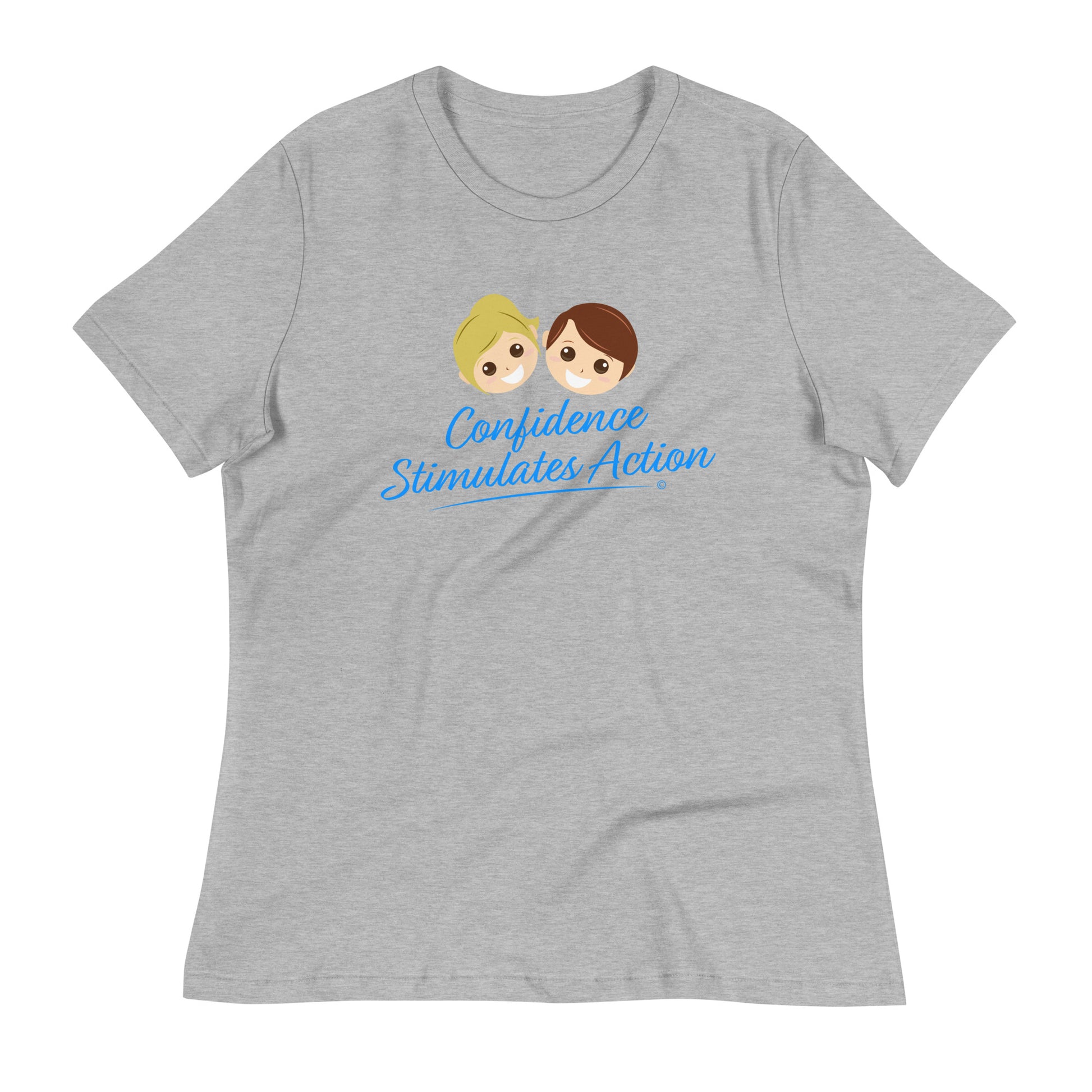Casual elegance relaxed fit tee -Athletic heather