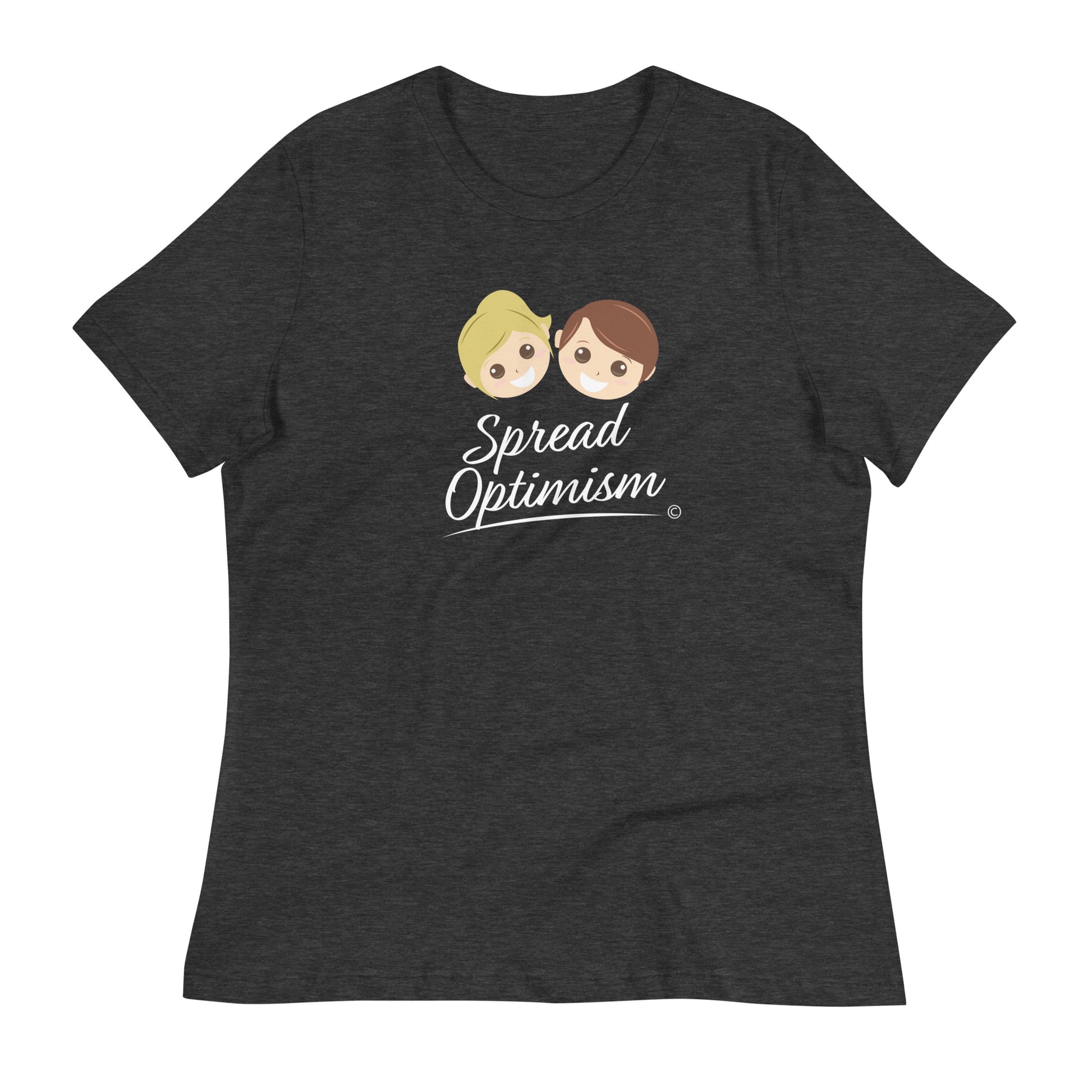 Cozy and casual everyday tee- Dark Grey Heather