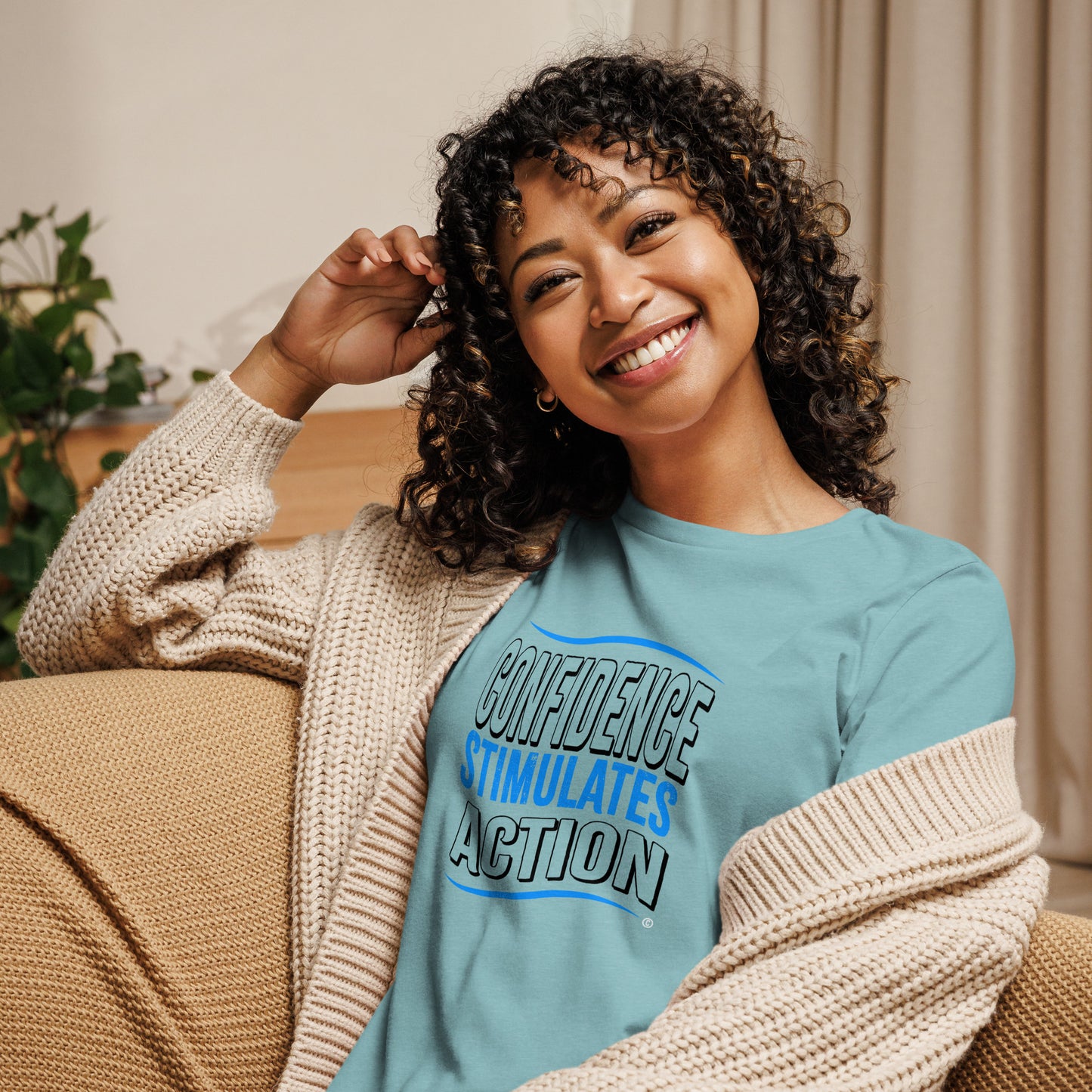 Confidence Stimulates Action Women's Tees