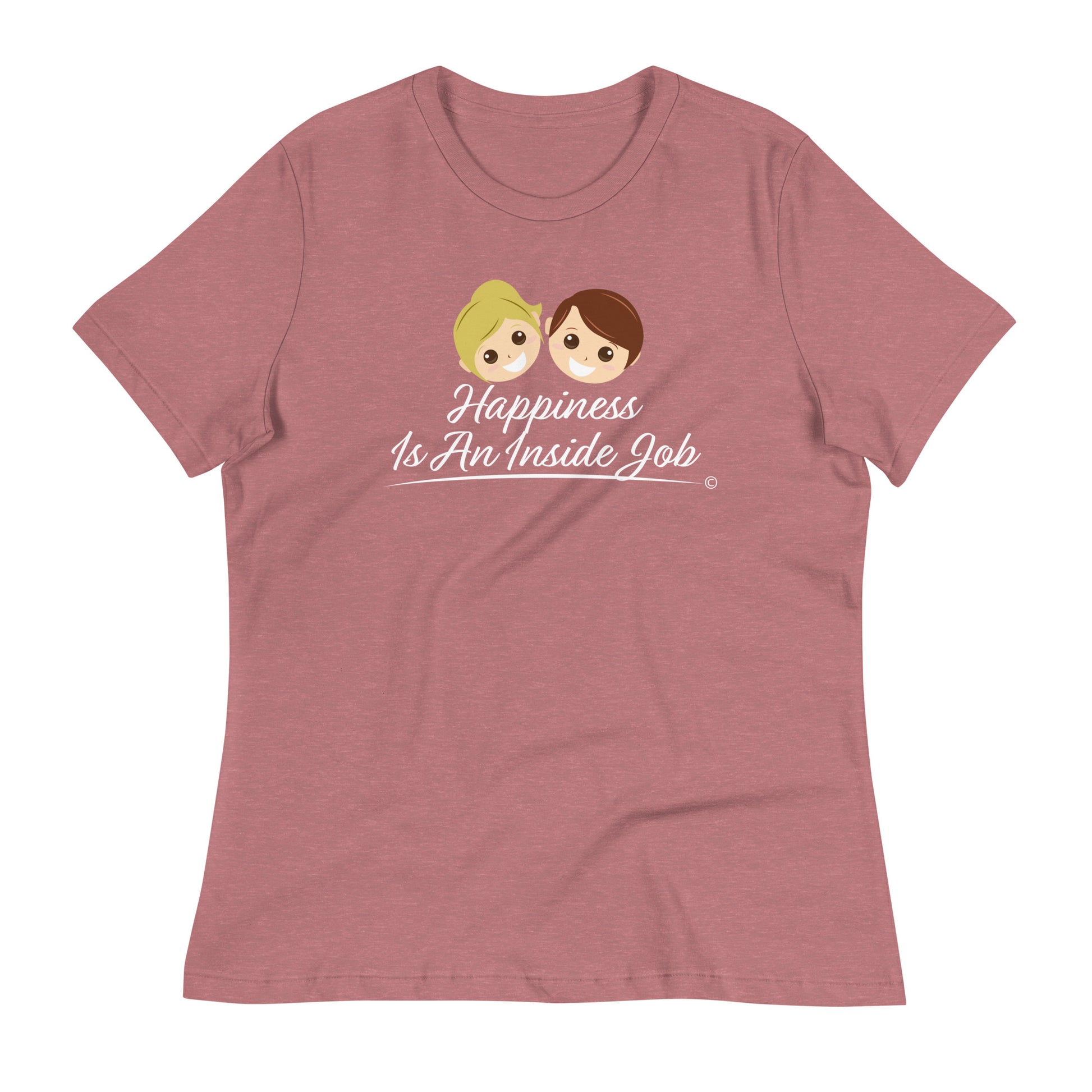 Comfort-first women's relaxed blouses -heather mauve