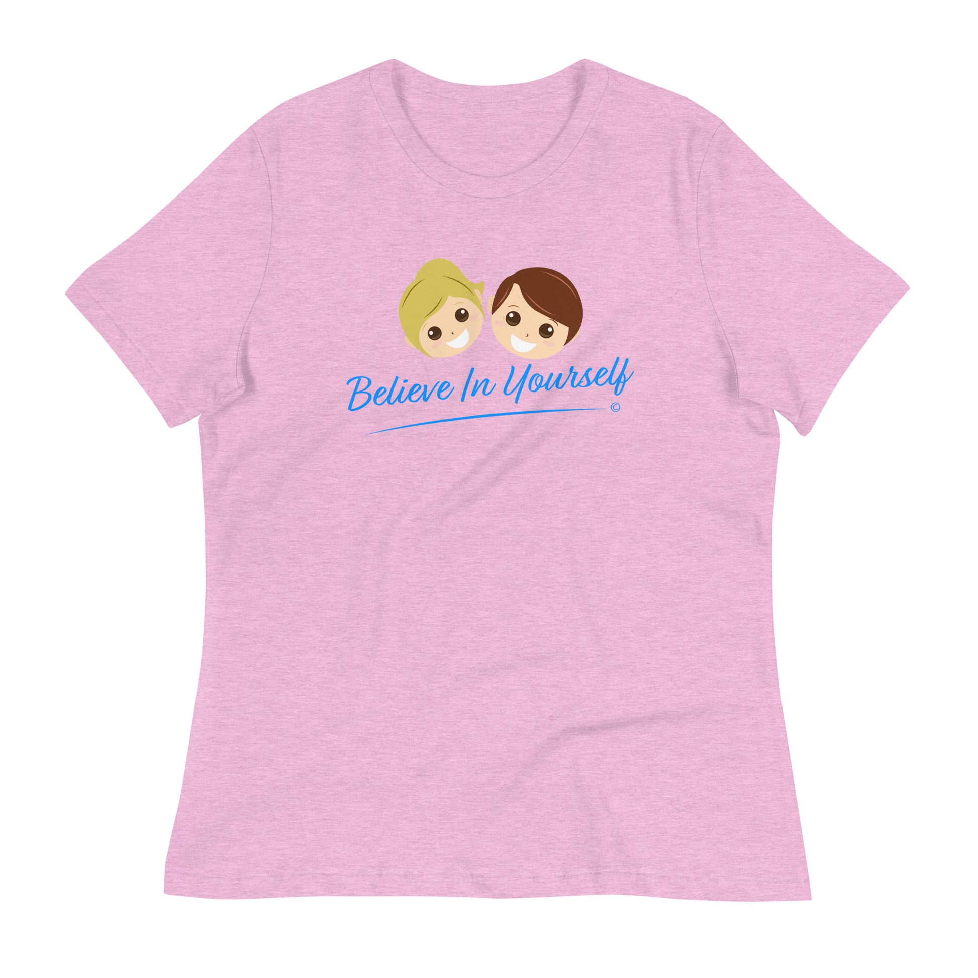 Basic women's tees -Heather Prism Lilac
