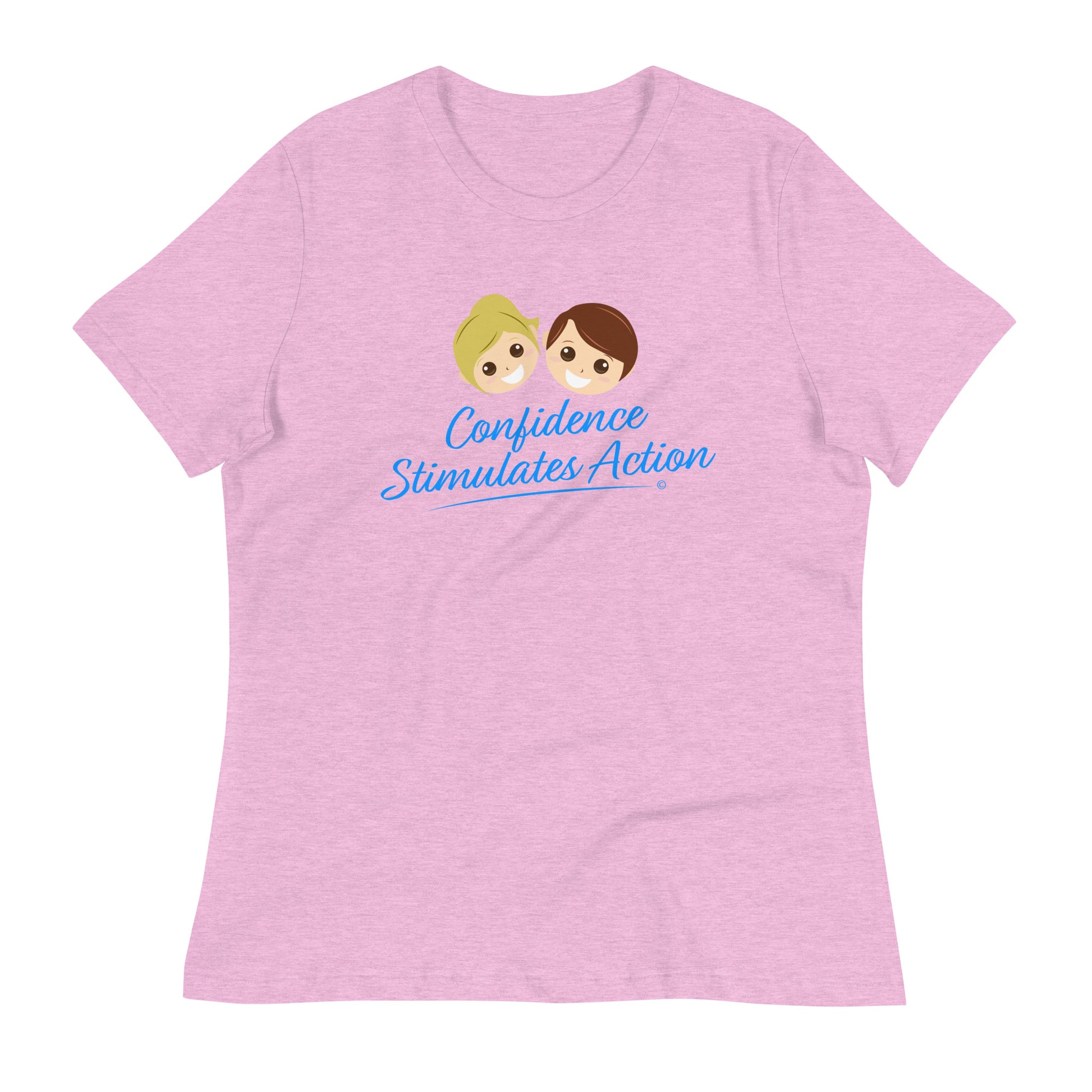 Casual elegance relaxed fit tee -Heather Prism Lilac