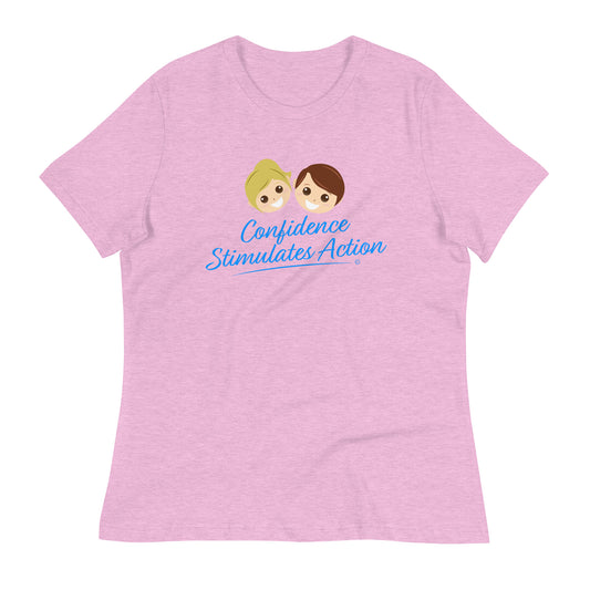 Casual elegance relaxed fit tee -Heather Prism Lilac