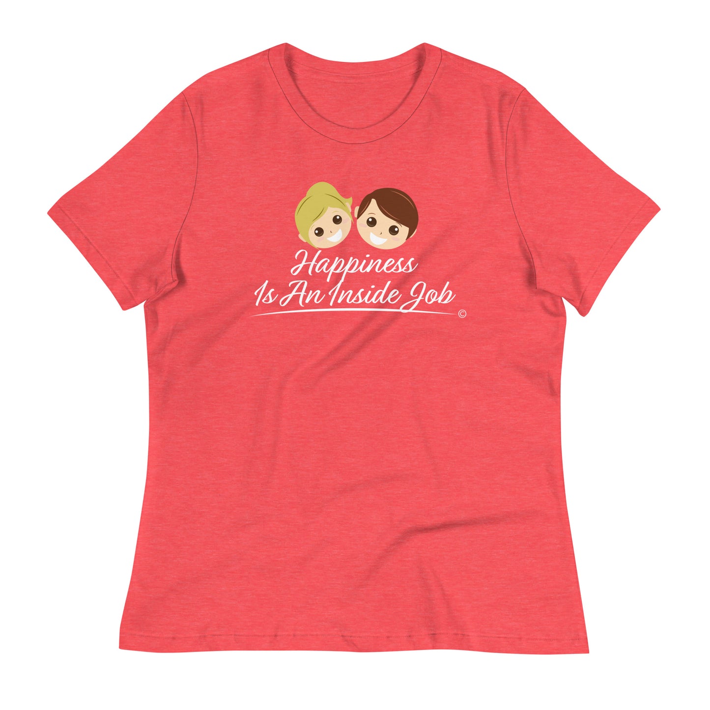 Comfort-first women's relaxed blouses -Heather red