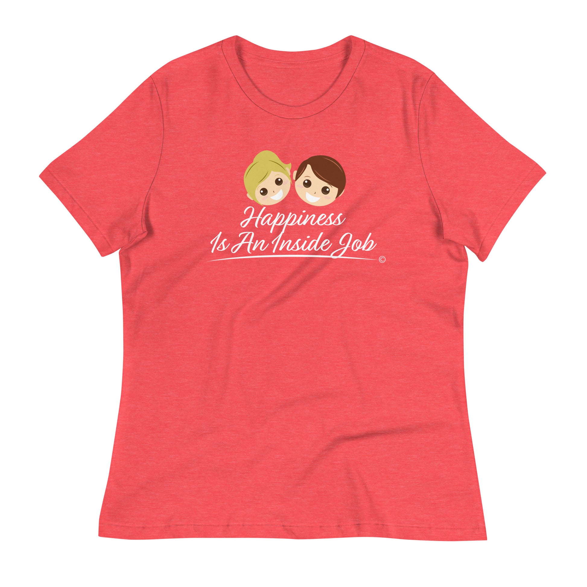Comfort-first women's relaxed blouses -Heather red